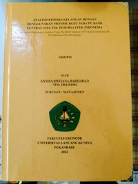 Analisis kinerja keuangan dengan menggunakan metode rgec pada pt. bank central Asia, tbk. di bursa efek indonesia