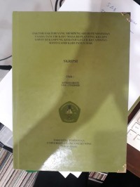 Faktor-faktor yang mempengaruhi pendapatan usaha tani ubi kayu masa replanting kelapa sawit di kampung karanji guguh kecamatan koto gasib kabupaten siak