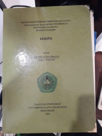 Respon pertumbuhan bibit kelapa sawit (Elaeis guinensis jacq) akibat pemberian pupuk NPK mahkota dimain-nursery