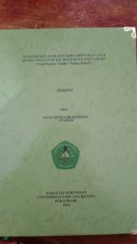 Analisis kelayakan usaha abon ikan lele di kecamatan Bukit raya kota Pekanbaru