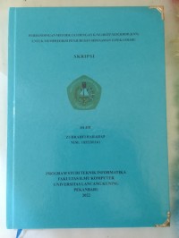 Perbandingan metode C4.5 dengan K-Nearest Neighbor (KKN) untuk memprediksi penjurusan siswa SMAN 12 Pekanbaru