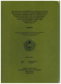 Pelaksanaan penertiban pasangan mesum di kecamatan pangkalan kerinci berdasarkan peraturan daerah kabupaten pelalawan nomor 6 tahun 2011 tentang perubahan atas peraturan peraturan daerah kabupaten pelalawan nomor o3 tahun 2003 tentang penyakit masyarakat