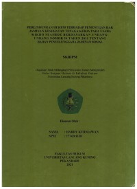 Perlindungan hukum terhadap pemenuhan hak jaminan tenaga kerja pada usaha mikro spashoe berdasarkan undang-undang nomor 24 tahun 2011 tentang badan penyelenggara  jaminan sosial.