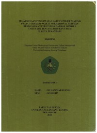 Pelaksanaan Pengawasan Satuan Polisi Pamong Praja Terhadap Waktu Operasional Hiburan Berdasarkan Peraturan Daerah Nomor 3 Tahun 2002 Tentang Hiburan Umum di Kota Pekanbaru