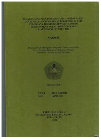 Pelaksanaan Penyampaian Surat Pendaftaran Dan Pendataan Kendaraan Bermotor Di Unit Pelaksanaan Teknis Kabupaten Kampar Berdasarkan Peraturan Gubernur Riau Nomr 8 Tahun 2012