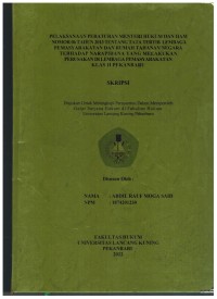 Pelaksanan Peraturan Menteri Hukum dan HAMMomor 06 Tahun 2013 Tentang Tata Tertib Le,baga Pemasyarakatan Dan Rumah Tahanan Negara Terhadap Narapidana Yang Melakukan Perusakan Di Lembaga Pemasyarakatan Klas II Pekanbaru