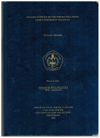 Analisis Efisiensi Motor Induksi Tiga Phasa Akibat Perubahan Tegangan