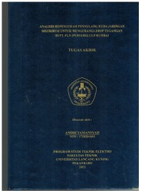 Analisis Konfigurasi Penyulang Kuda Jaringan Distribusi Untuk Mengurangi Drop Tegangan Di PT. PLN (Persero) ULP Rumbai