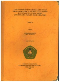 Analisis Penilaian Kinerja Keuangan Dengan Metode Economic Value Added dan Financial Value Added ) Studi Kasus Pada PT. Blue Bird, TBK)