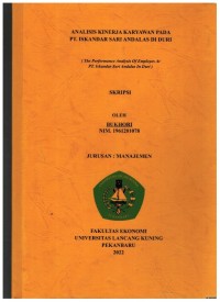 Analisis Kinerja Karyawan Pada PT Iskandar Sari Andalan Duri