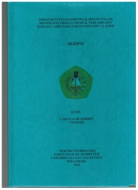 Implementasi Algoritma K-Means Dalam Mengkategorikan Produk terlaris dan Kurang Laris Pada Toko Foto Copy Al-FATH