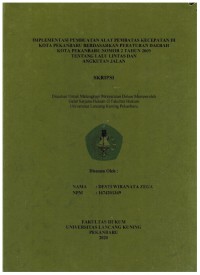 Implementasi Pembuatan Alat Pembatas Kecepatan di Kota Pekanbaru Berdasarkan Peraturan Daerah Kota Pekanbaru Nomor 2 Tahun 2009 Tentang Lalu-Lintas danAngkutan Jalan