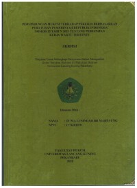 Perlindungan Hukum Terhadap Pekerja Berdasarkan Peraturan Pemerintah Republik Indonesia Nomor 35 Tahun 2021 Tentang Perjanjian Kerja Waktu Tertentu