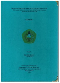 Sistem pendukung keputusan pemilihan guru teladan di SMPN 7 Tualang menggunakan metode ahp dan saw