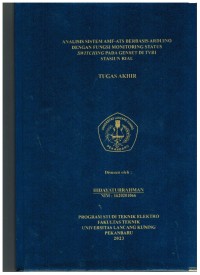 Analisis Sistem AMF-ATS Berbasis Arduino Dengan Fungsi Monitoring Status SwitchingPada Genset Di TVRI Stasiun Riau