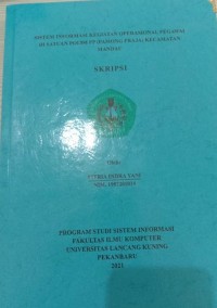 Sistem Informasi Kegiatan Operasional Pegawai di Satuan Polisi PP( Pamong Praja) kECAMATAN Mandau