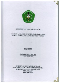 Disiplin aparatur sipil negara pada kantor camat Ujung Batu kabupaten Rokan Hulu