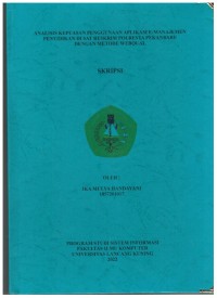 Analisis Kepuasan Penggunaan Aplikasi Manajemen Penyidikan Di SAT RESKRIM POLRESTA PEKANBARU Dengan Metode WEBQUAL