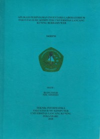 Aplikasi Peminjam Inventaris Laboratorium Fakultas Ilmu Komputer Universitas Lancang Kuning Berbasis Web