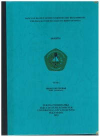 Rancang Bangun Sistem Informasi Aset Desa Berbasis WEB Pada Kantor Desa Rantau Bertuah Minas