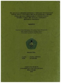 Pelaksanaan Diskresi Kepolisian Terhadap Penyelesaian Tindak Pidana Pencurian Ringan di Kepolisian Resort Indragiri Hulu Berdasarkan Undang-Undang Nomor 2 Tahun 2002 Tentang Kepolisian Republik Indonesia