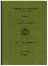 Pembuktian Perbuatan Melawan Hukum Transaksi Arisan Invest DUOS Dalam Arisan PKU2019