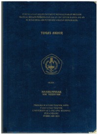 Perencanaan Rigid Pavement Menggunakan Metode Manual Desain Perkerasan Jalan 2017 (Studi Kasus : Jl. H. Ilyas Desa Air Putih Kecamatan Bengkalis)