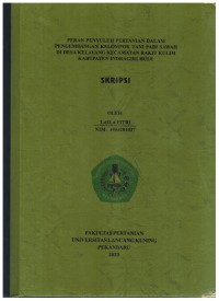 Peran Penyuluh Pertanian Dalam Pengembangan Kelompok Tadi Padi Sawah Di Desa Kelayanbg Kecamatan Rakit Kulim Kabupaten Indragiri Hulu