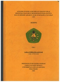 Analisis Tunjuk Ajar Melayu Bagian Nilai Kejujuran Dan Sifat rendah Hati Pada PantunDalam Boekoe Adjaran Anak-Anak Karya Tan Hiap Lee