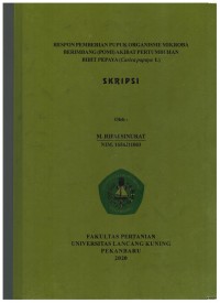 Respon Pemberian Pupuk Organisme Mikroba Berimbing (POMI) Akibat Pertumbuhan Bibit Pepaya (Carica Papaya L)