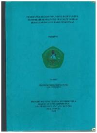 Penerapan Algorithma Naive Bayes Untuk Mempredisksi diagnosa Penyakit Deman Berdarah Dengue padaPuskesmas