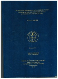 Analisis Uji Prediksi Kapasitas Pembangkit Listrik Tenaga PICOHYDRO Di Danau Universitas Lancang Kuning