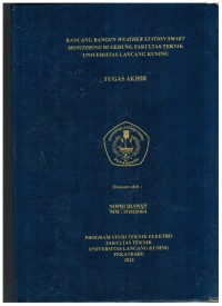 Rancang Bangun Weather Station Smart Monitoring Di Gedung Fakultas Teknik Universitas Lancang Kuning
