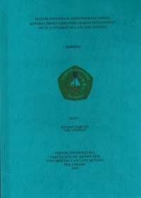 Sistem Informasi Administrasi Indeks Kinerja Dosen  (IKD) pada Badan Penjaminan Mutu Universitas Lancang Kuning