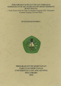 Identifikasi Pakan Gajah Sumatera (elephas maximus sumatranus) Di Pusat Pelatihan Gajah Sebanga  Kabupaten Bengkalis, Propinsi Riau