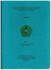 Student Mapping Learning Dengan Metode K-Means Clustering Pada Mata Kuliah Kesehatan Masyarakat