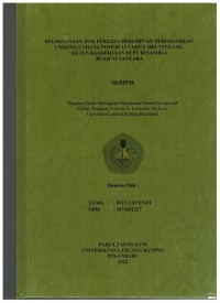 Pelaksanaan Hak Pekerja Perempuan Berdasarkan Undang-Undang Nomor 13 Tahun 2003 Tentang Ketenagakerjaan Di PT Dinamika Buah Nusantara