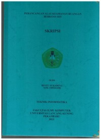 Perancangan Alat Keamanan Ruangan Berbasis IOT