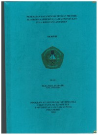 Penerapan data Mining Dengan Metode Algoritma Apriori Dalam Menentukan Pola Kedatangan Pasien