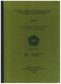 Penerapan Norma Pengupahan Dan Hak Atas Program Jaminan Sosial Pekerja Harian Lepas Di PT Flora Wahana Tirta