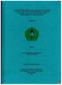 Analisis Perbandingan QOS (Quality Of Service) Pada Manajemen Bandwidth Dengan Metode PCQ (Per Connection Queue) Dan HTB ( Hierarchical Token Bucket)