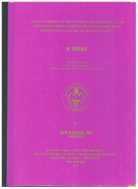 Lexical Errors Found In Subtitling Projects At The Eight Semester Students Of English EducationDepartem ent Lancang Kuning University