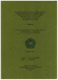 Pelaksanaan Uji Laik Jalan Kendaraan Umum Angkutan Kota Berdasarkan Undang-Undang Nomor 22 Tahun 2009 Tentang Lalulintas dan Angkutan Jalan di Kota Pekanbaru