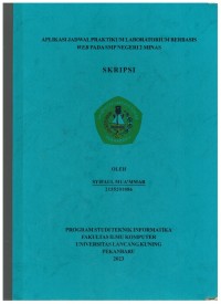 Aplikasi Jadwal Praktikum Laboratorium BerbasisWEB Pada SMP Negeri 2 Minas