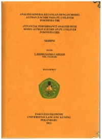 Analsisi Kinerja Keuangan Dengan Model Altman Z.Score Pada PT. Unilever Indonesia.Tbk
