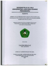 Perencanaan Program Penanggulangan Bencana Oleh Badan Penanggulangan Bencana Daerah (BPBD) Kabupaten Pelalawan