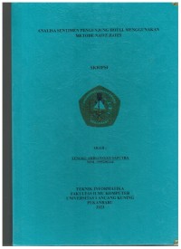 Analisa Sentimen Pengunjung Hotel Menggunakan Metode Naive Bayes