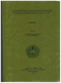 I(nteraksi Pemberian Pupuk Kandang Ayam Dan POC Super Gro Terhadap Pertumbuhan Dan Produksi Jagung Manis (Zea mays sccharata Sturt)