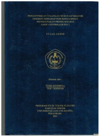 Pengontrolan Tegangan Medan Generator Sinkron Terhadap Perubahan Beban Menggunakan Programable Logic Controle (PLC)