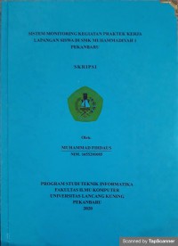 SISTEM MONITORING KEGIATAN PRAKTEK KERJA LAPANGAN  SISWA DI SMK MUHAMMADIYAH I PEKANBARU